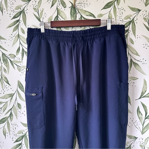 Women’s Jaanuu Jogger Scrub Pants. Navy Blue. XLT. - Picture 2 of 8